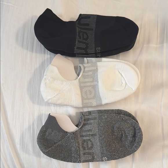 6 pairs FREE SHIP - Lululemon Athletica Power Stride Socks with Active Heel Grip - Picture 2 of 6